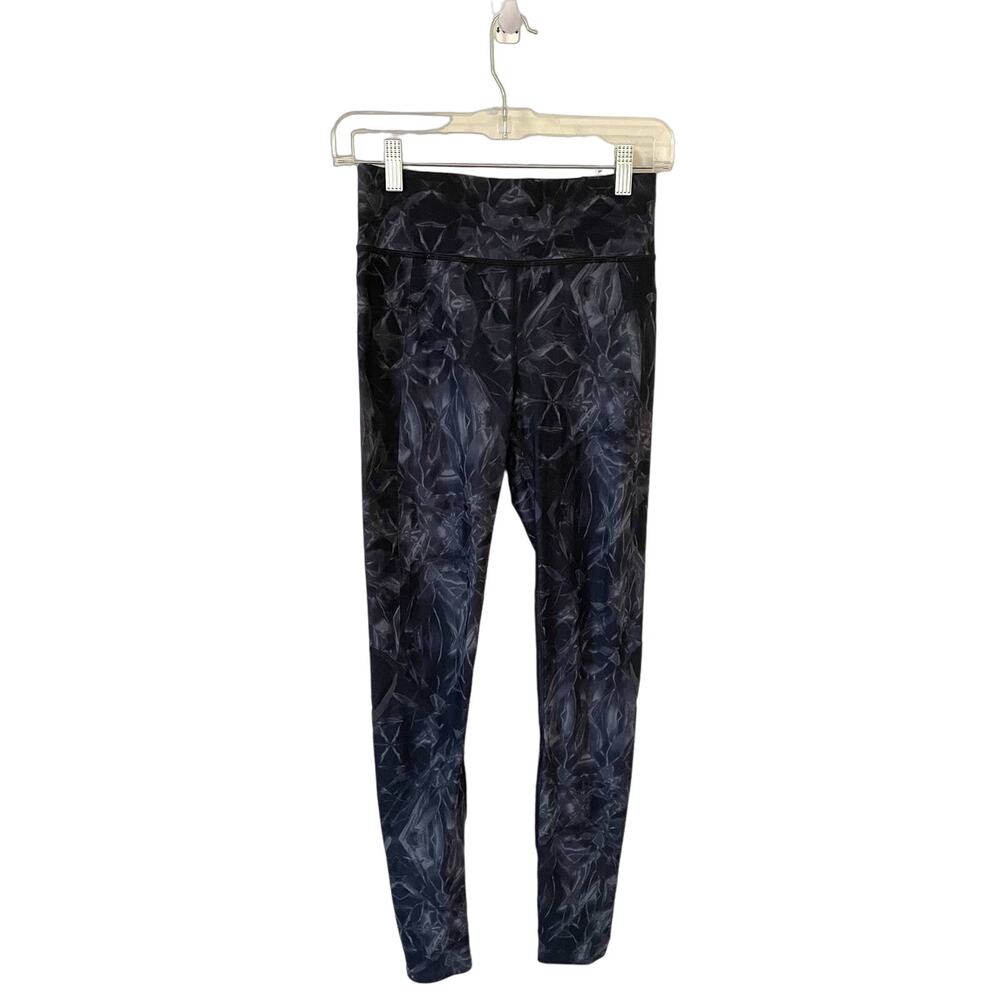 Sweaty Betty The Zero Gravity Mesh Back Leggings Tights Black Gray Size XS